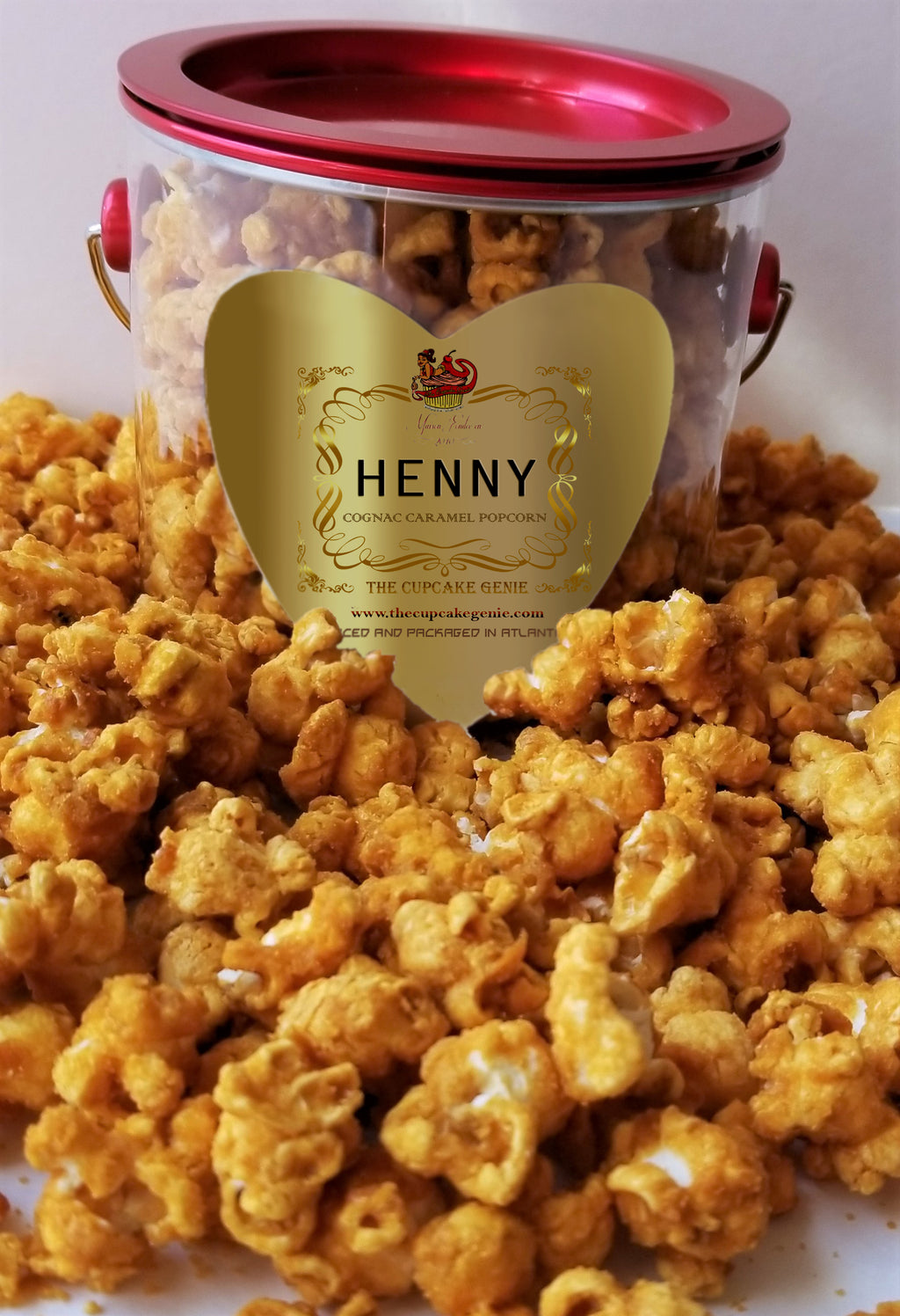 Henny Caramel Popcorn (Red Gift Can)