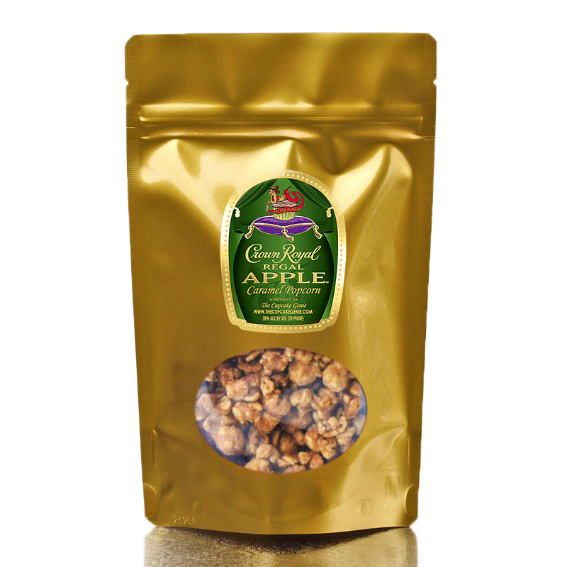 Large Crown Apple Caramel Popcorn Pouch