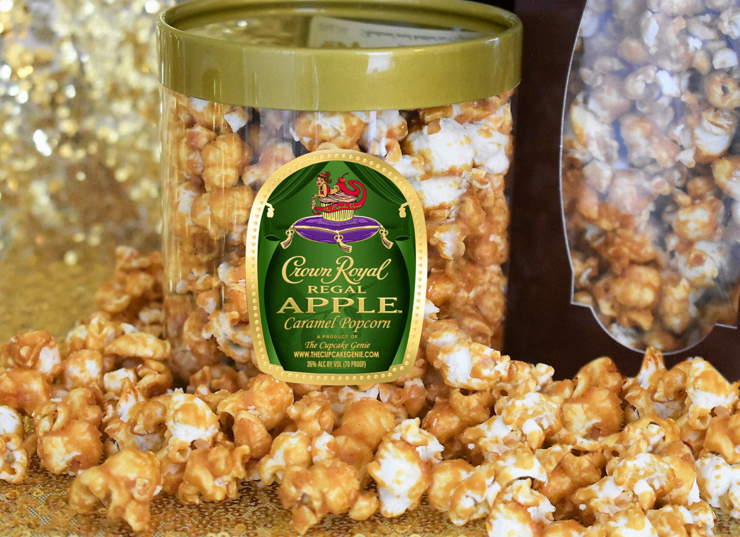 Crown Apple Caramel Popcorn Gift Can